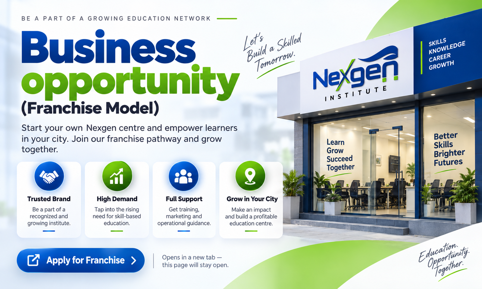 Business opportunity (franchise model)